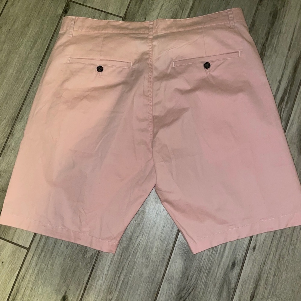 New Mens Smash Chino Shorts Pink flat front Se 36 - Picture 8 of 8